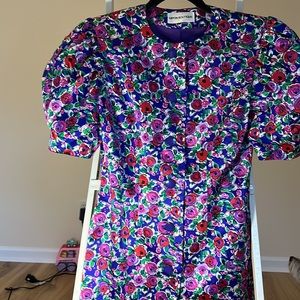 Nipon Boutique designer floral silk suit